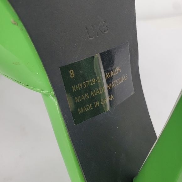 EGO Avalon Heels Women 8 Shoes Patent Leather Green - Picture 2 of 12